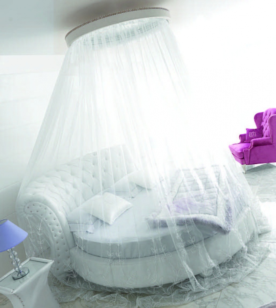 Set for the bedroom in the upholstery is leather with stitch David, Tosconova