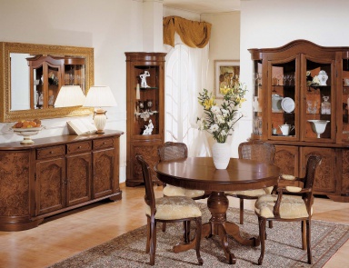 Dining room (dining set) with elegant finish, Mirandola Export