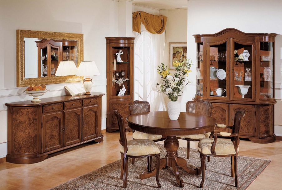 Dining room (dining set) with elegant finish, Mirandola Export