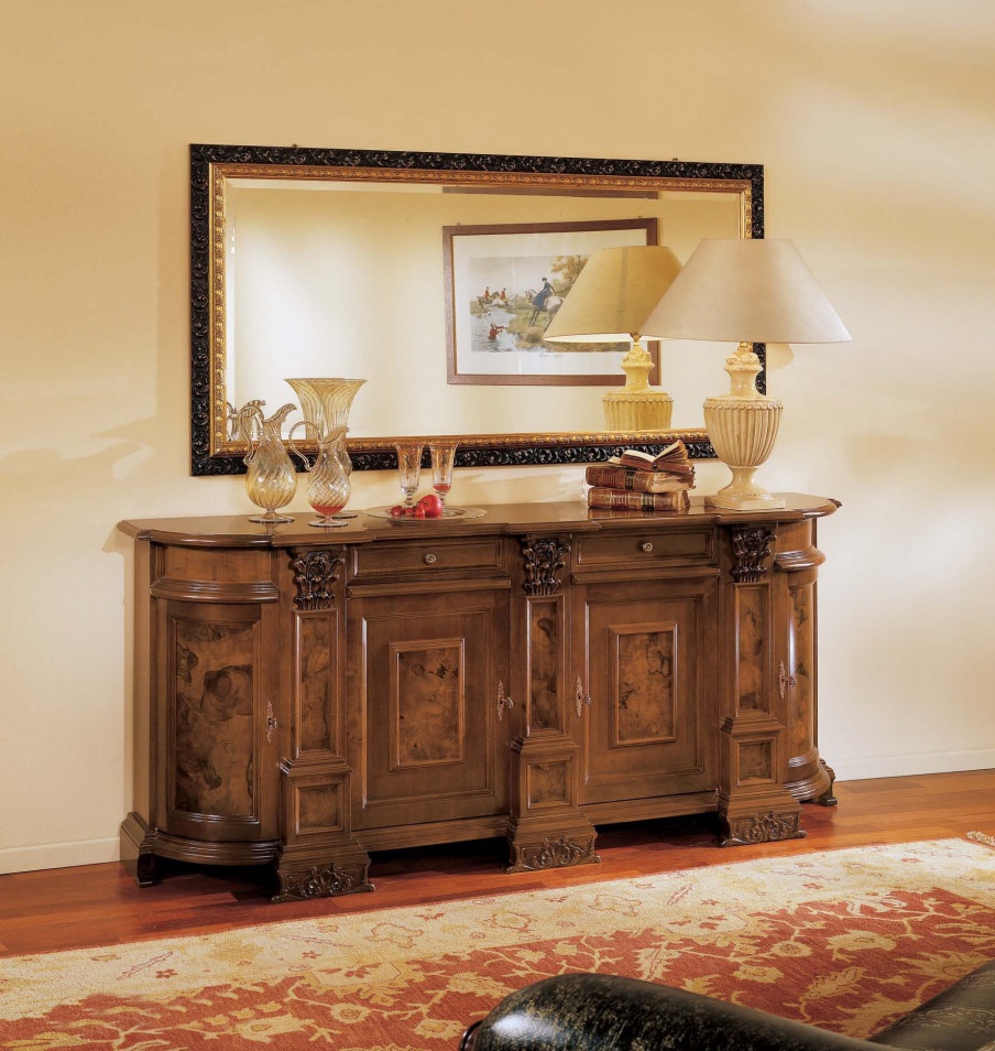 Sideboard with carved decoration, Mirandola Export