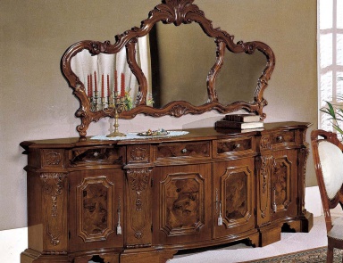 Buffet with carved decorative pattern, Mirandola Export