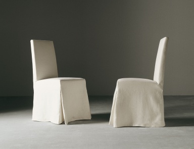 Chair upholstered in fabric Due Diaz, Meridiani