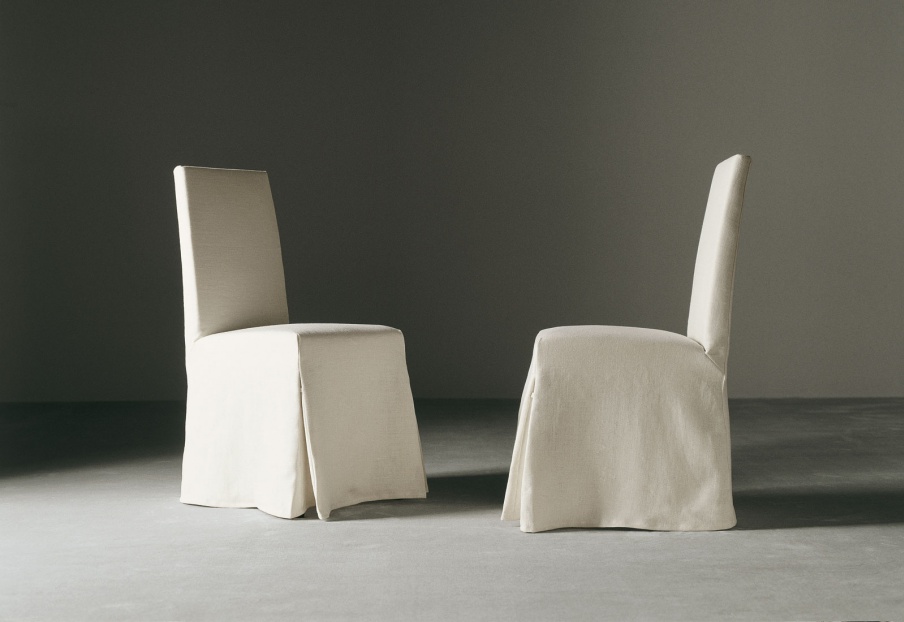 Chair upholstered in fabric Due Diaz, Meridiani