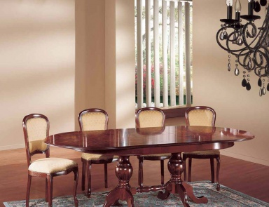 Dining room (dining set) with decorative table, Mirandola Export