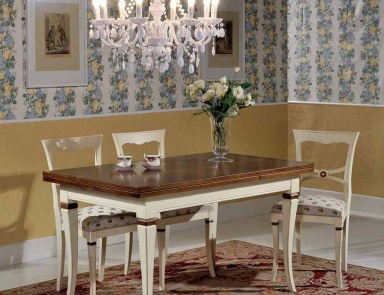 Dining room (set for the dining room) with fold-out table, Mirandola Export
