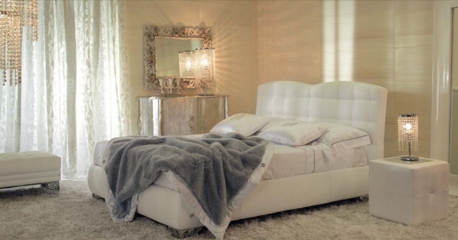 Set for bedroom in classic finish leather Pitti, Tosconova