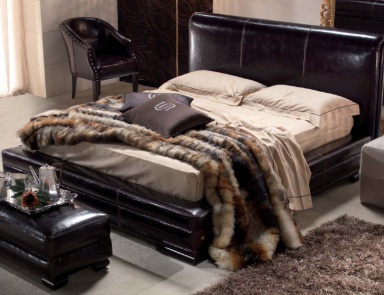 Set for the bedroom in a soft leather upholstery Legend, Tosconova