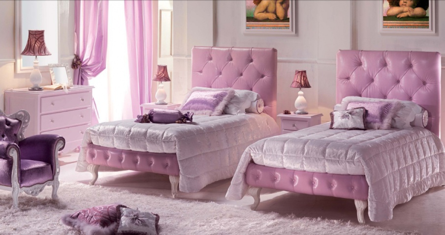 Set for children's bedrooms in the skin and nail Parigi, Tosconova