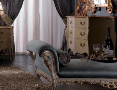 Upholstered bench with armrests Signoria, Tosconova (bench)