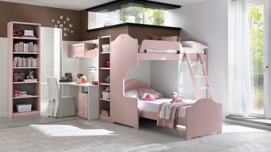 Headsets for bedrooms with high bed and a single bed LUNA, Callesella