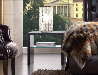 The bedside table with glass shelf Bridge, Tosconova (bedside table)