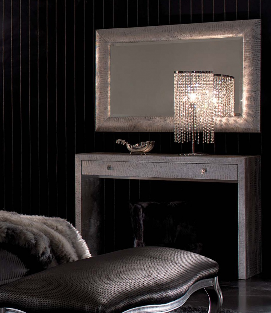 Mirror frame with leather trim SP40, Tosconova