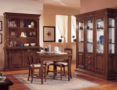 Dining room (dining set) with a folding table, Mirandola Export