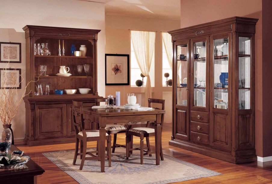 Dining room (dining set) with a folding table, Mirandola Export