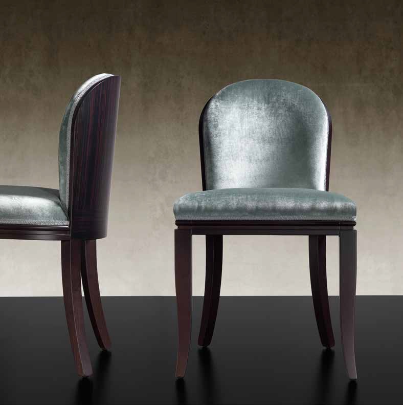 A chair on a frame of wood Colombina, Reflex Angelo