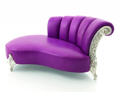 Daybed in a carved silver frame Vogue, Tosconova