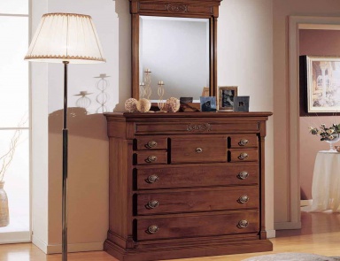 A chest of drawers with a retractable folding panel, Mirandola Export