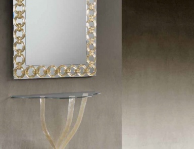 The console suspended with legs in Murano glass Flambe', Reflex Angelo