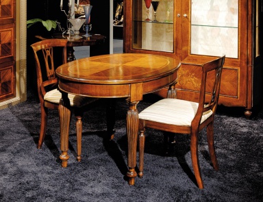 Dining table with oval tabletop, Medea
