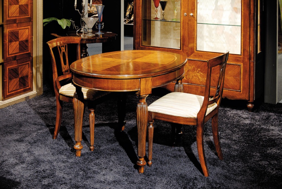Dining table with oval tabletop, Medea