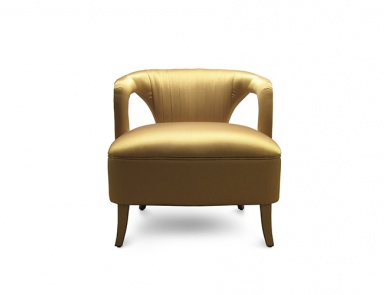 The chair is upholstered in satin KAROO, Brabbu