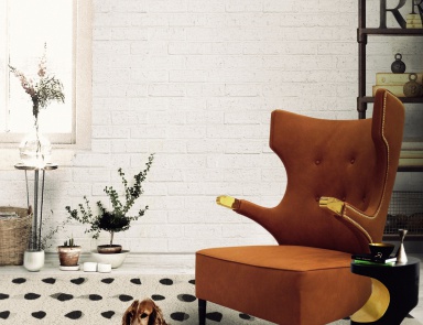 The high-backed chair SIKA, Brabbu