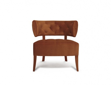 Armchair with velvet upholstery ZULU, Brabbu