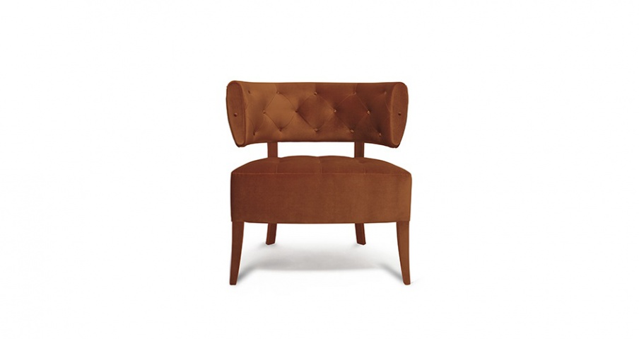 Armchair with velvet upholstery ZULU, Brabbu