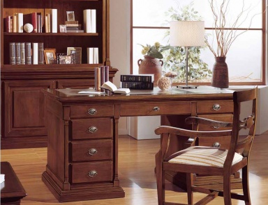 Writing Desk with leather coating, Mirandola Export (writing Desk)