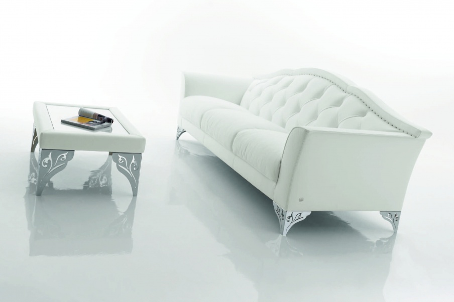 Living room set on chrome legs Illusion, Tosconova