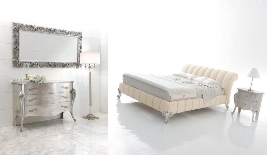 Set for bedroom decoration with silver Panther, Tosconova