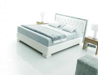 Bed with headboard in Tuscany marble frame, Tosconova