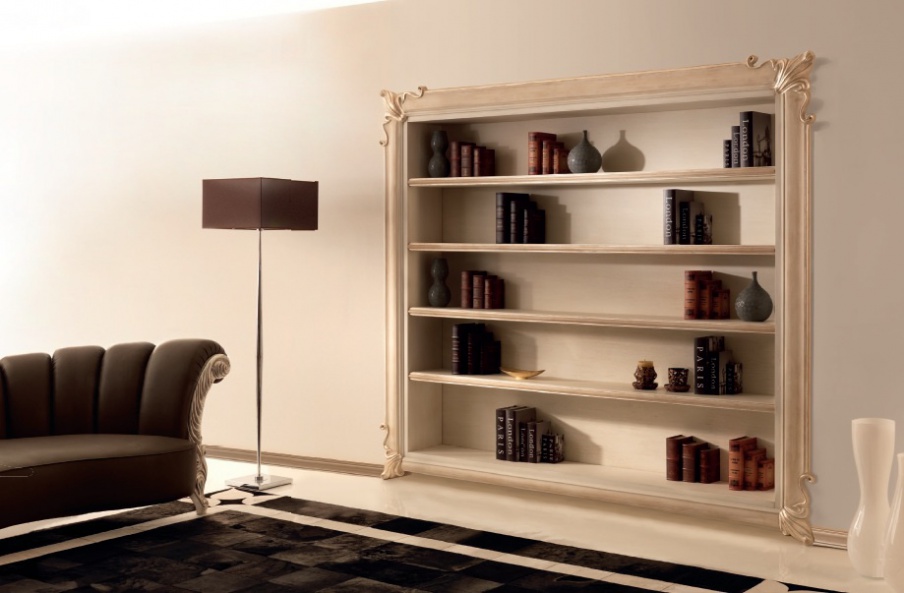 Shelving in lacquer with carvings Vogue, Tosconova