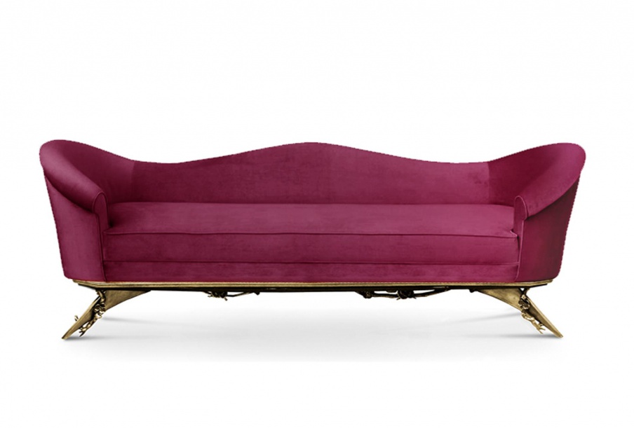 Sofa on the varnished frame Colette, Koket