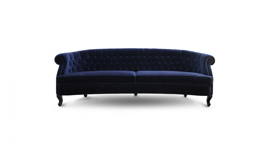 Two-seater sofa upholstered in velvet MAREE Brabbu