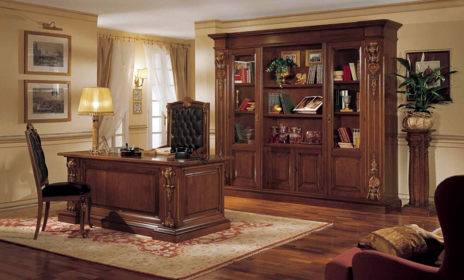 The office (Suite for Cabinet) with carved elements, Mirandola Export