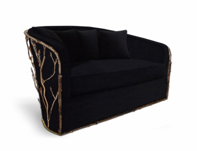 Sofa on brass frame Enchanted, Koket