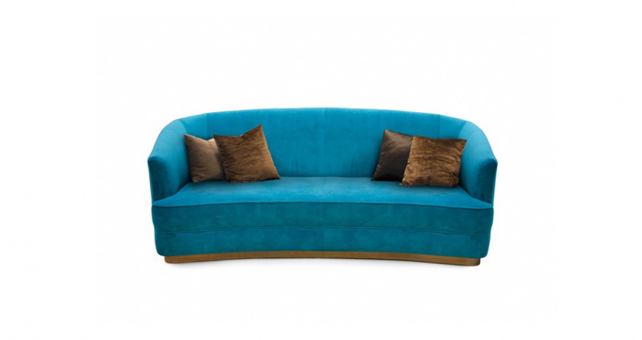 The semi-circular sofa upholstered SAARI, Brabbu