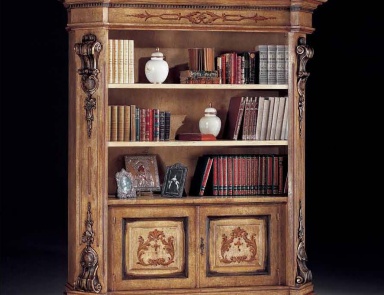 Bookcase with a decorative facade, Mirandola Export