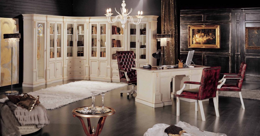 The office (Suite office) with modular corner wardrobe, Mirandola Export