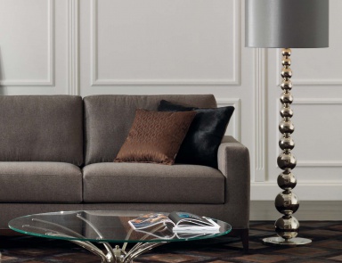 Coffee table with legs made of Nickel Spider, Tosconova