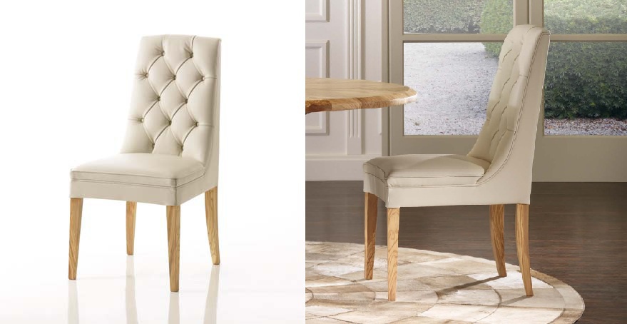 The chair is upholstered with padding Capito Tuscany, Tosconova