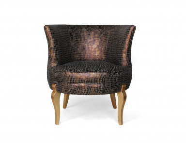 Armchair with brass finish Deliciosa, Koket