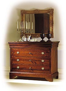 A chest of drawers made of solid wood, DOLFI