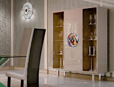 Sideboard with wooden frame Murano, Reflex Angelo 