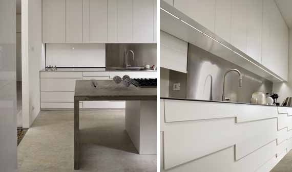 Set for the kitchen in a glossy finish Kitchen Design, FMF