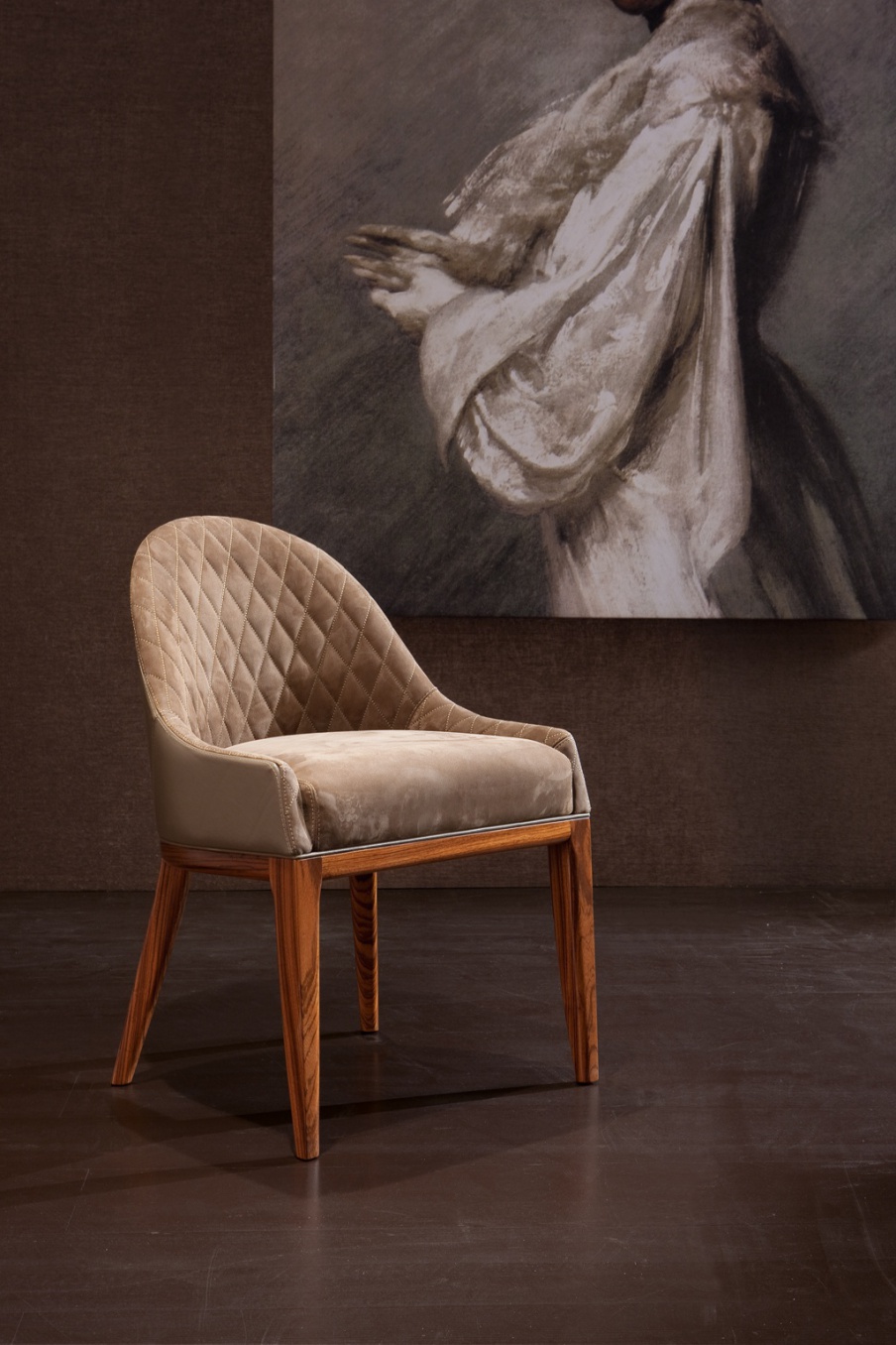 Chair with a curved backrest CANNES, MOBILIDEA