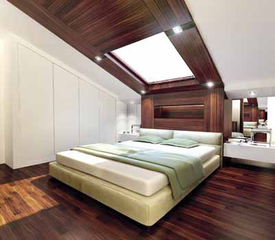 Set for the bedroom in wood veneer Material, FMF