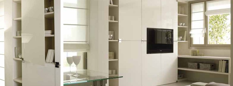 Cabinet for TV in coating a polyester Material, FMF