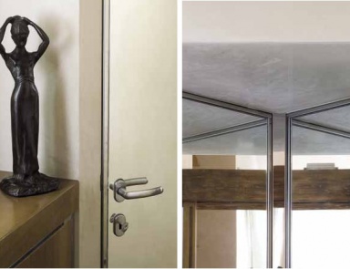 Door carousel from steel and glass Material, FMF